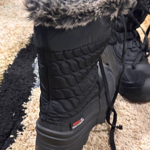 Ice Fields Women's Shirley Black 2 Tall Winter Boots Size 8 - Picture 15 of 15